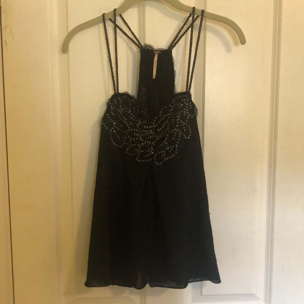 Free people beaded tank top